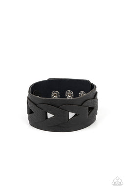 Horse and Carriage - Black Snap Bracelet