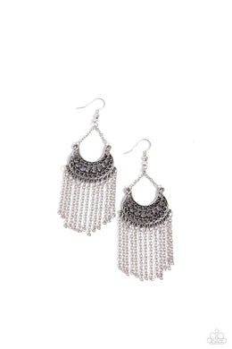 Greco Goddess - Silver Earrings