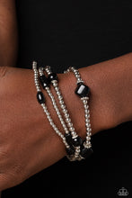 Load image into Gallery viewer, Geometric Guru - Black Set of Bracelets