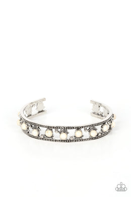 Badlands Bliss - White Cuff Bracelet