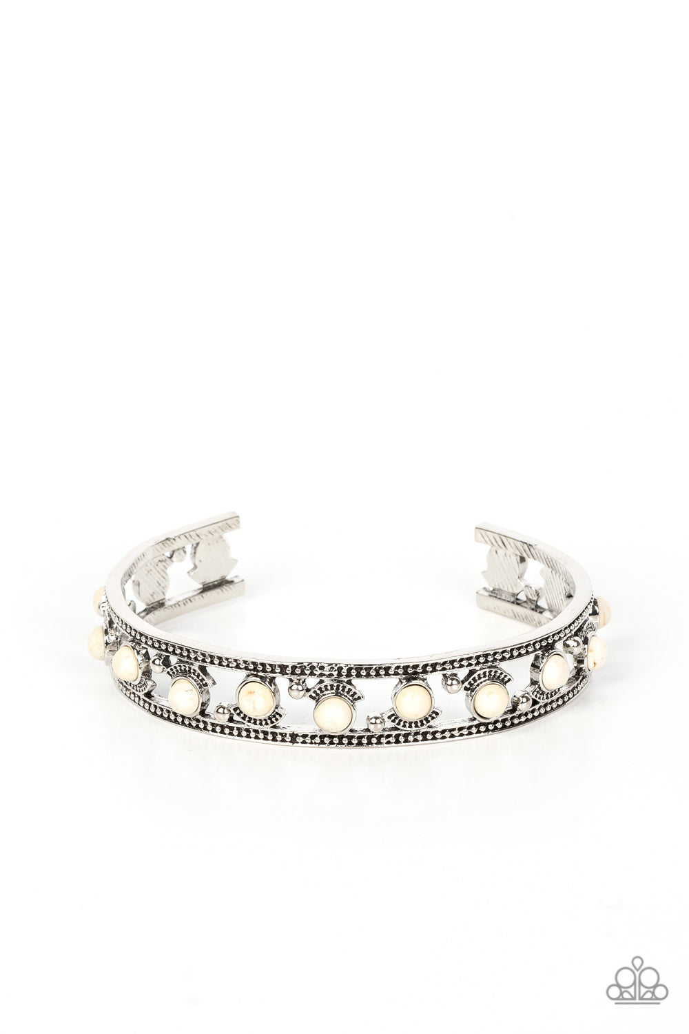 Badlands Bliss - White Cuff Bracelet