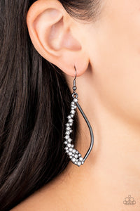 Sparkly Side Effects - Black Gunmetal Earrings