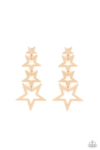 Load image into Gallery viewer, Superstar Crescendo - Gold Post Earrings