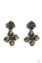 Load image into Gallery viewer, Gilded Grace - Brass Post Earrings