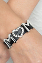 Load image into Gallery viewer, Heart of Mom - Black Bracelet