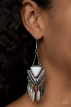 Load image into Gallery viewer, Shady Oasis - White Earrings