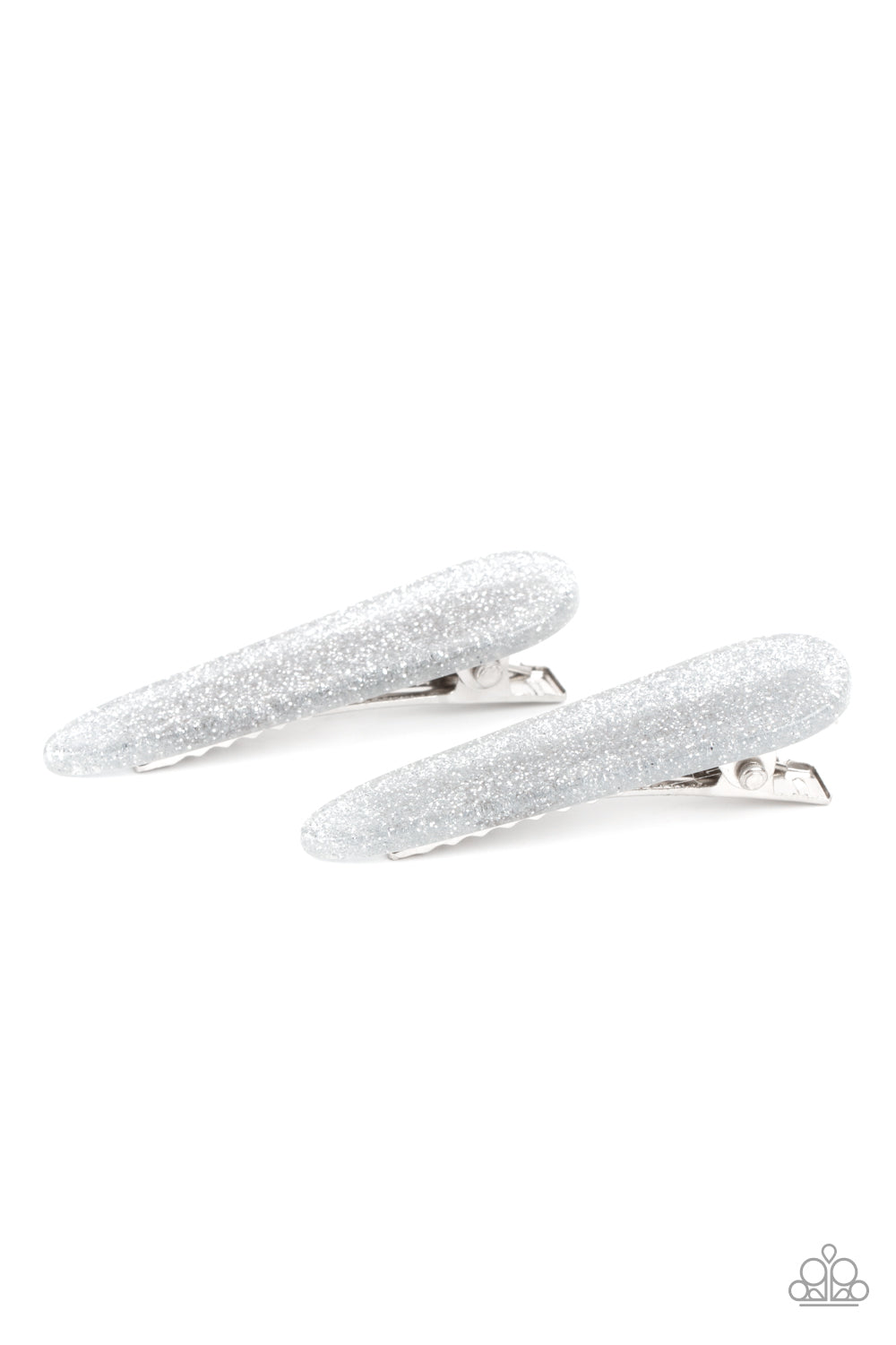Pretty in PATRIOT - Silver Hair Clips
