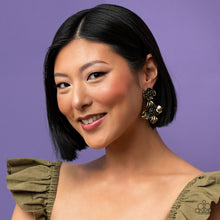 Load image into Gallery viewer, Gilded Grace - Brass Post Earrings