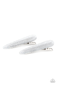 Pretty in PATRIOT - Silver Hair Clips
