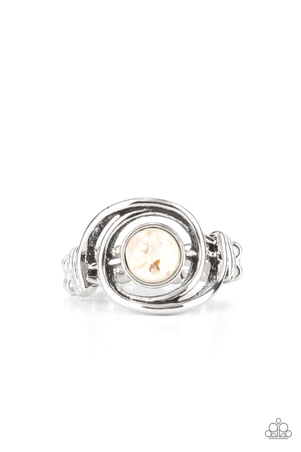 Celestial Karma - White Dainty Ring