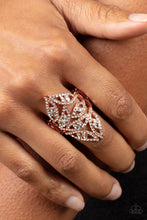 Load image into Gallery viewer, Fiery Foliage - Copper Ring