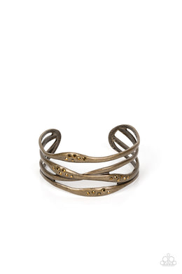 Line It Up - Brass Bracelet