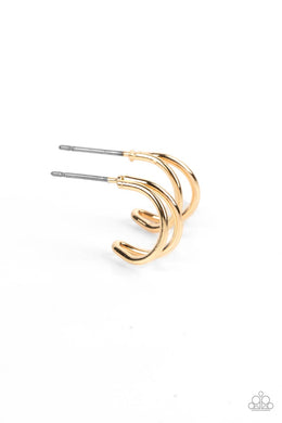 Charming Crescents - Gold Hoop Earrings