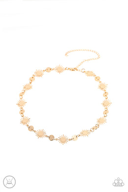 Astro Goddess - Gold Choker Necklace