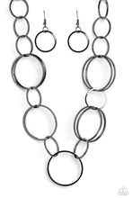 Load image into Gallery viewer, Shimmering Symphony - Black Gunmetal Necklace