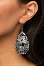 Load image into Gallery viewer, Rural Ripples - Black Gunmetal Earrings