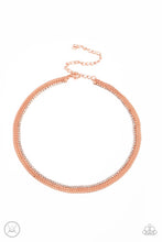 Load image into Gallery viewer, Glitzy Gusto - Copper Choker Necklace