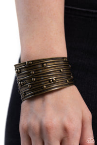 Mechanical Motif - Brass Bracelet