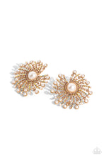 Load image into Gallery viewer, Fancy Fireworks - Gold Post Earrings