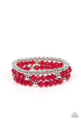 Prismatic Perceptions - Red Set of Bracelets