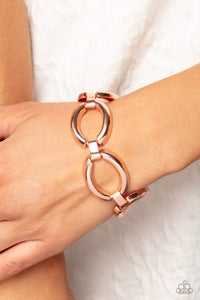 Constructed Chic - Copper Bracelet