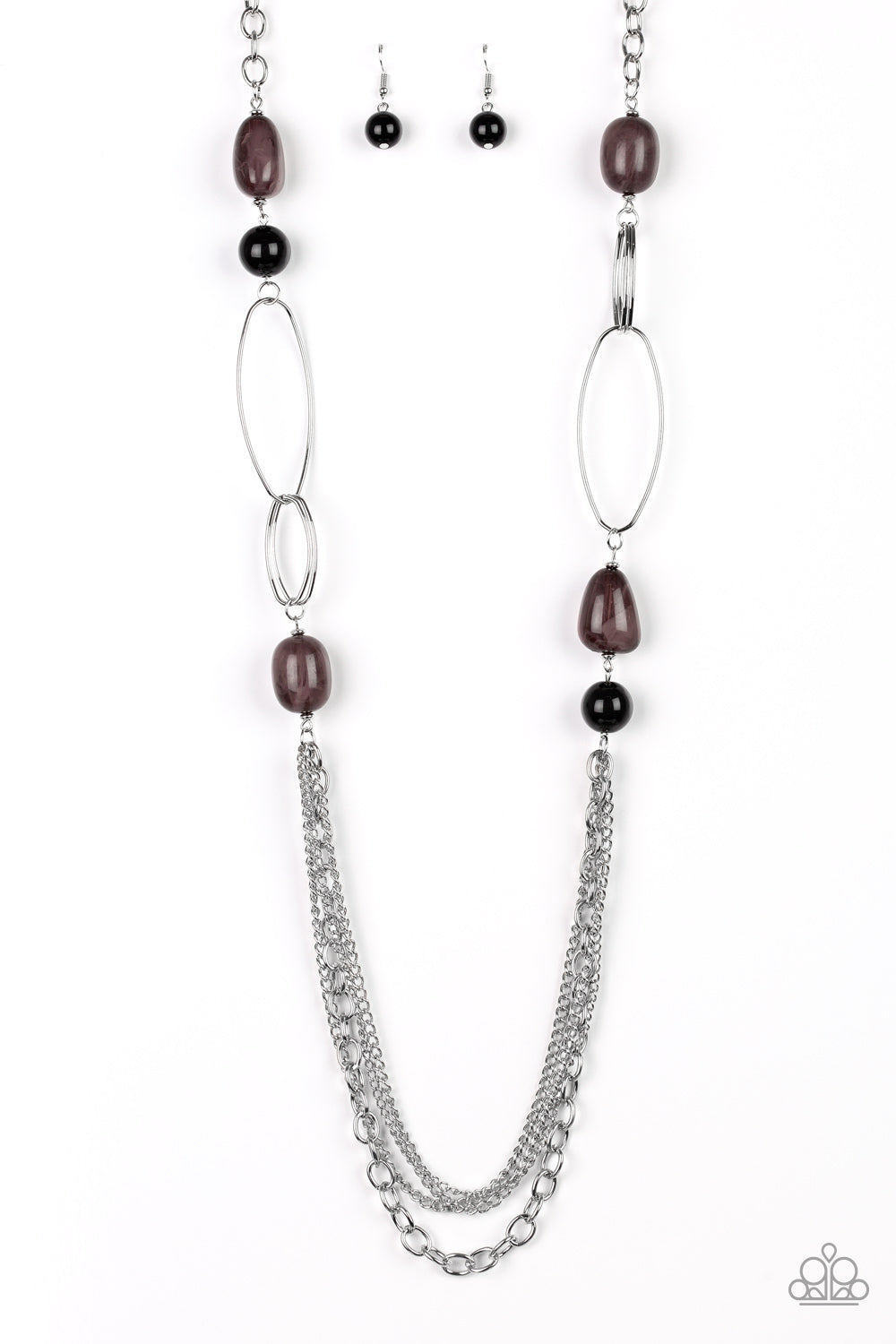 Pleasant Promenade - Black Necklace
