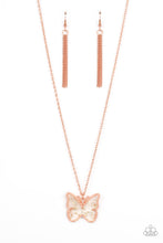 Load image into Gallery viewer, Gives Me Butterflies - Copper Necklace