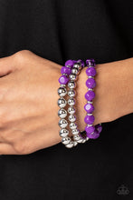 Load image into Gallery viewer, Summer Sabbatical - Purple Set of Bracelets