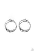 Load image into Gallery viewer, Always In The Loop - Black Gunmetal Post Earrings