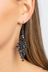 Celestial Comet - Black (Gunmetal) Earrings