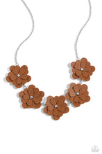 Load image into Gallery viewer, Balance of FLOWER - Brown Necklace