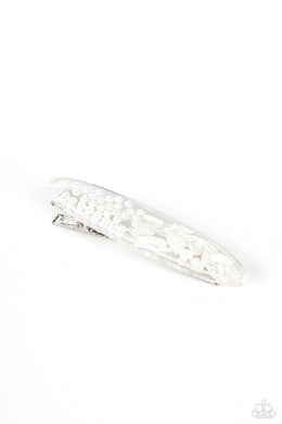 Sea Story - White Hair Clip