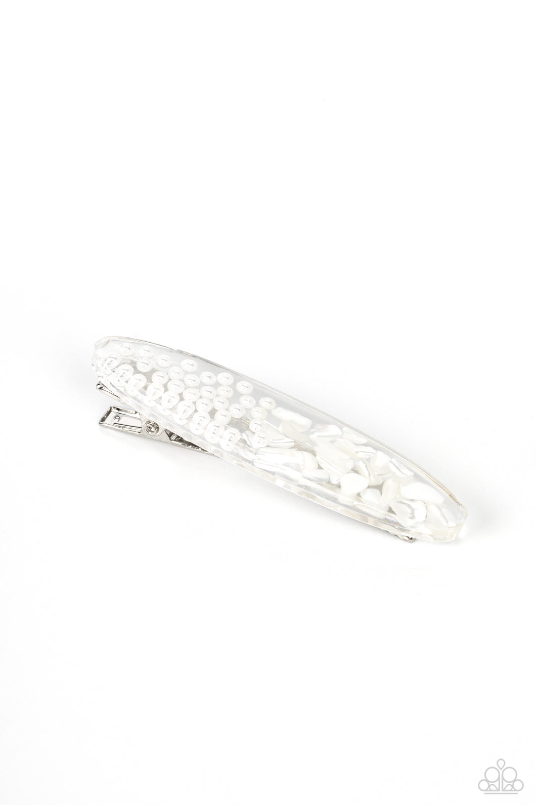 Sea Story - White Hair Clip