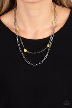 Load image into Gallery viewer, Bold Buds - Yellow Necklace