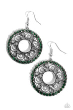 Load image into Gallery viewer, Whirly Whirlpool - Green Earrings