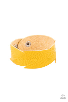 Whimsically Winging It - Yellow Bracelet
