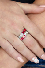 Load image into Gallery viewer, Put Them in Check - Red Dainty Ring