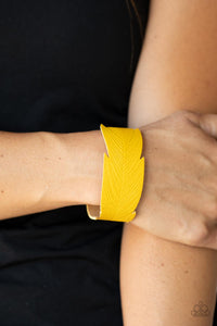 Whimsically Winging It - Yellow Bracelet