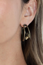 Load image into Gallery viewer, Unrefined Reverie - Brass Hoop Earrings