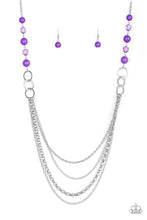 Load image into Gallery viewer, Vividly Vivid - Purple Necklace