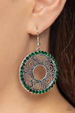 Load image into Gallery viewer, Whirly Whirlpool - Green Earrings