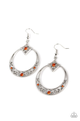 Royal Resort - Orange Earrings