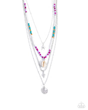 Load image into Gallery viewer, Oceanic Obligato - Purple Necklace