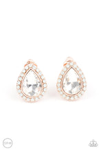 Load image into Gallery viewer, Cosmic Castles - Rose Gold Clip-On Earrings
