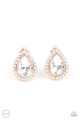 Cosmic Castles - Rose Gold Clip-On Earrings