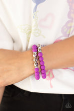 Load image into Gallery viewer, Dip and Dive - Purple Set of Bracelets
