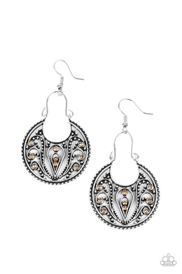 Vineyard Villa - Brown Earrings