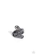 Load image into Gallery viewer, Flared Fashion - Black Gunmetal Ring