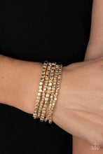 Load image into Gallery viewer, Right on CUBE - Gold Set of Bracelets