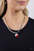 Load image into Gallery viewer, Youthful Yin and Yang - Red Necklace